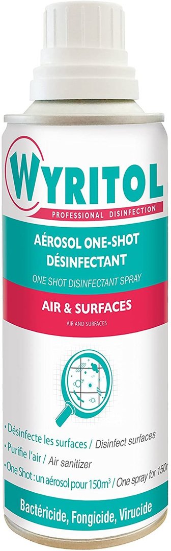 WYRITOL Désinfectant Air/Surfaces One Shot - Lot de 4